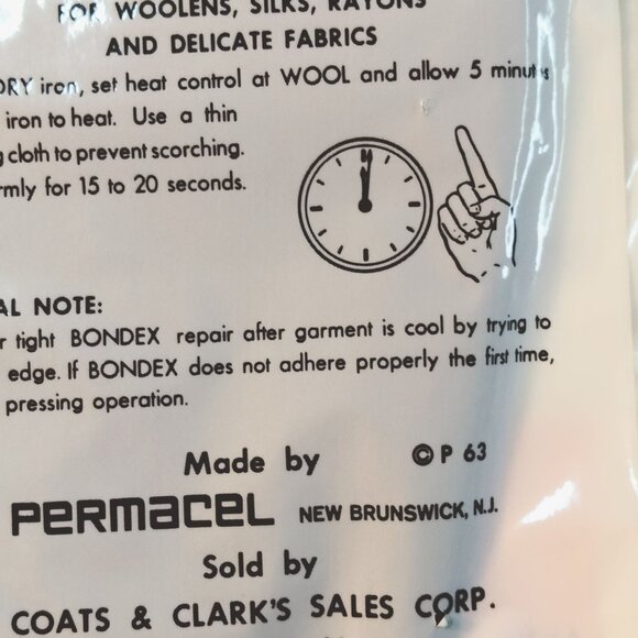 Bondex Iron On Patch Stay On Fabric 7x12 Black  Mending Decorating - Picture 12 of 14